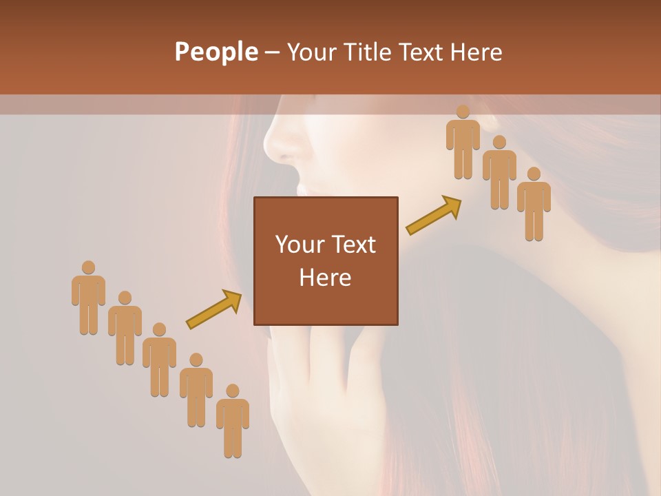 Fashion Brunette Female PowerPoint Template