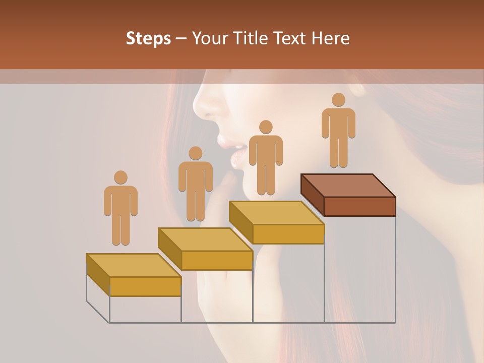 Fashion Brunette Female PowerPoint Template