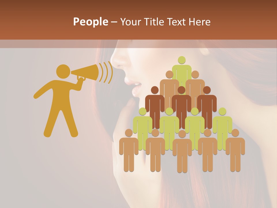 Fashion Brunette Female PowerPoint Template