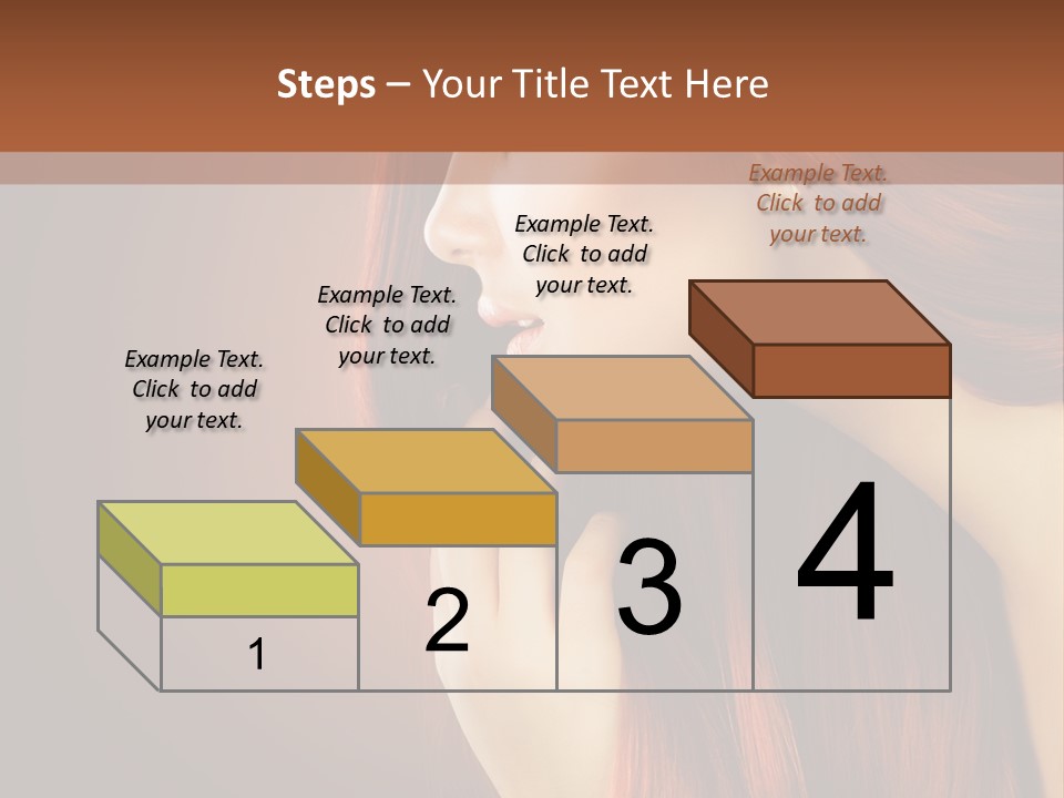 Fashion Brunette Female PowerPoint Template