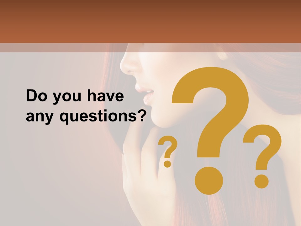 Fashion Brunette Female PowerPoint Template