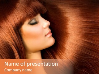 Straight Style Shampoo PowerPoint Template