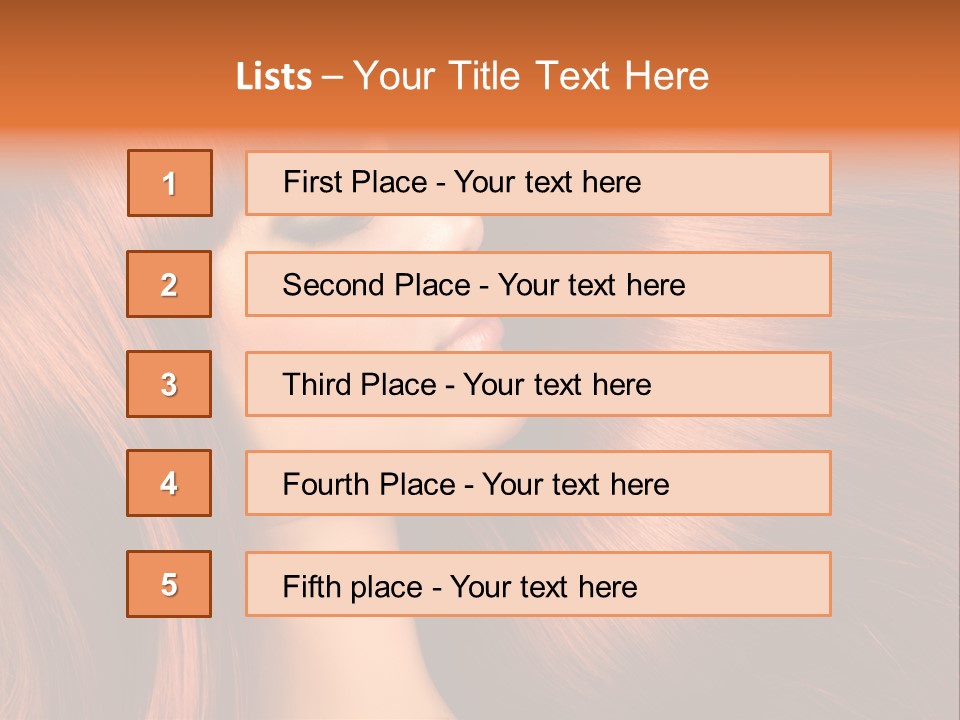 Straight Style Shampoo PowerPoint Template