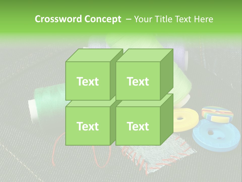 Edge Buttons Handmade PowerPoint Template