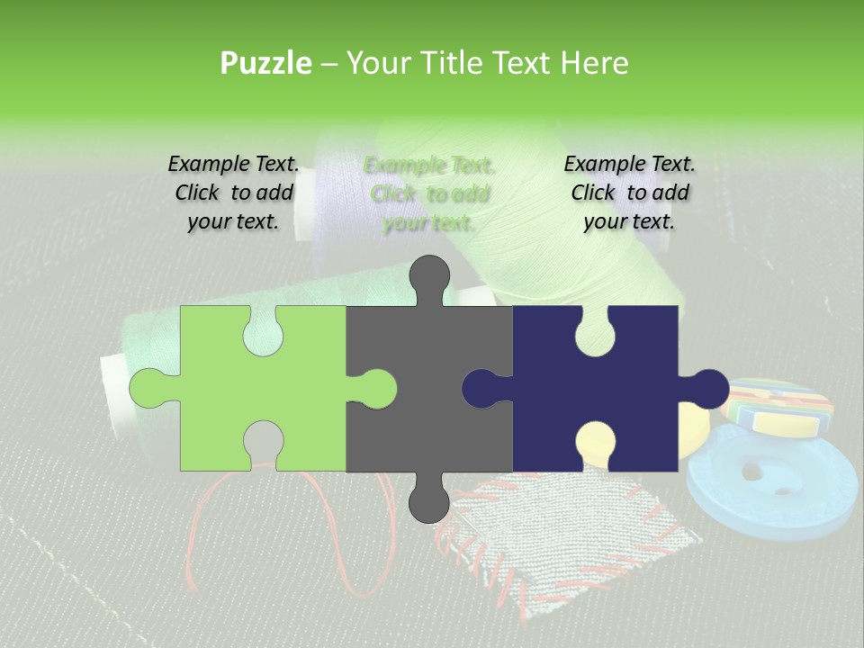 Edge Buttons Handmade PowerPoint Template