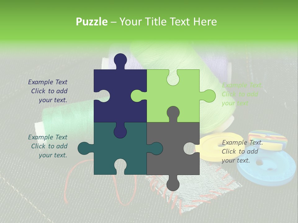Edge Buttons Handmade PowerPoint Template