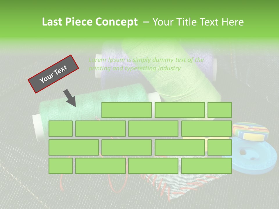 Edge Buttons Handmade PowerPoint Template