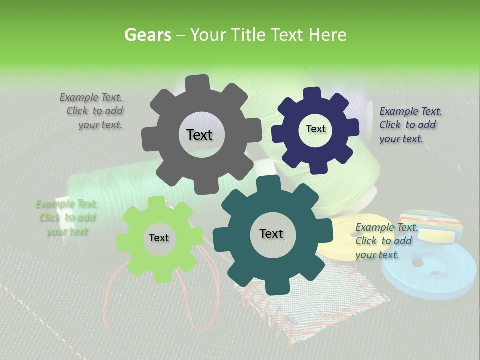 Edge Buttons Handmade PowerPoint Template