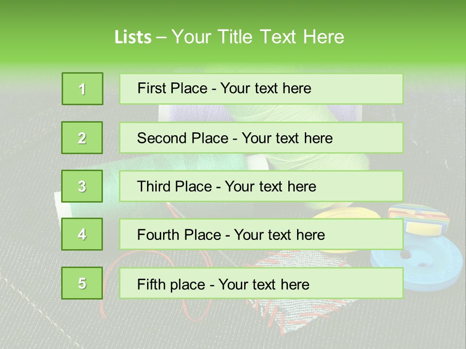 Edge Buttons Handmade PowerPoint Template