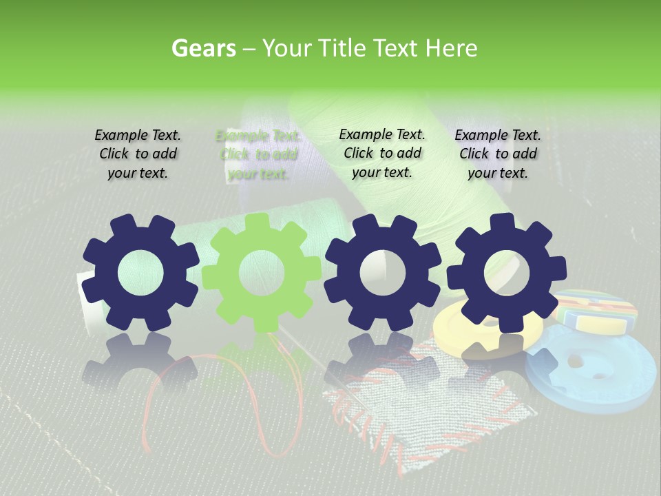 Edge Buttons Handmade PowerPoint Template