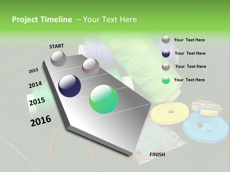 Edge Buttons Handmade PowerPoint Template