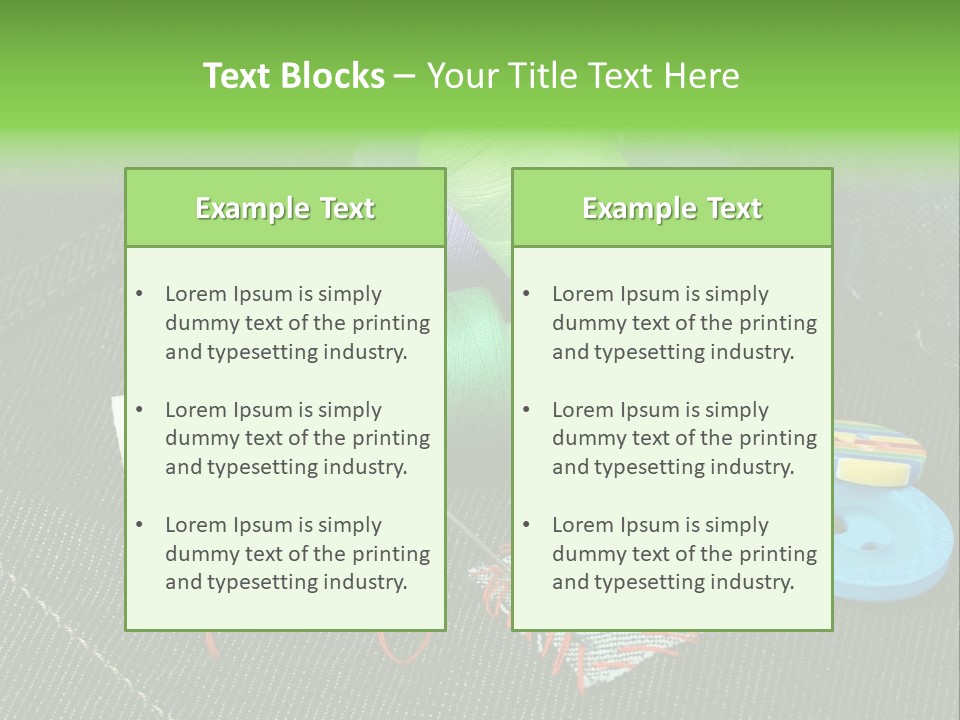 Edge Buttons Handmade PowerPoint Template