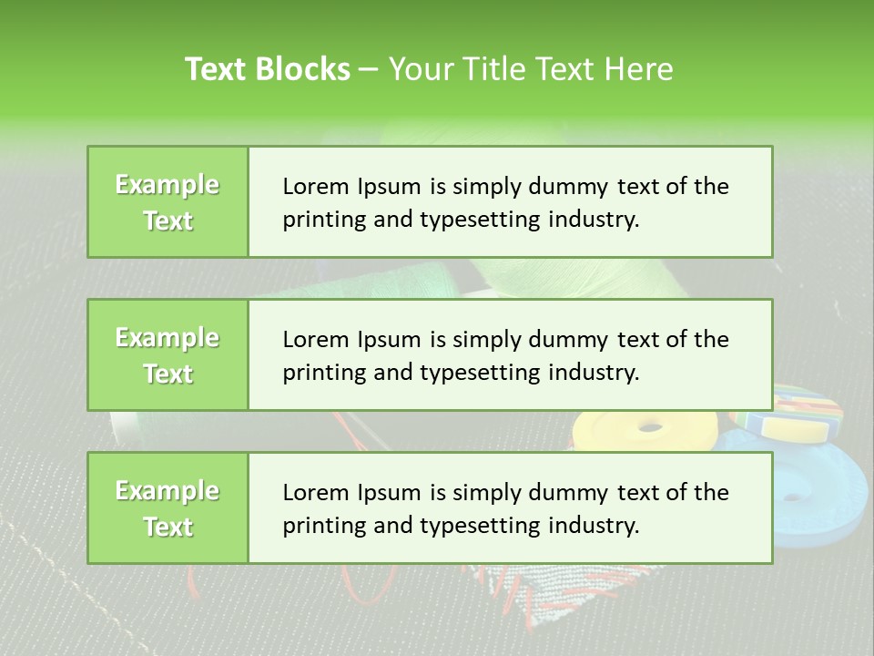 Edge Buttons Handmade PowerPoint Template