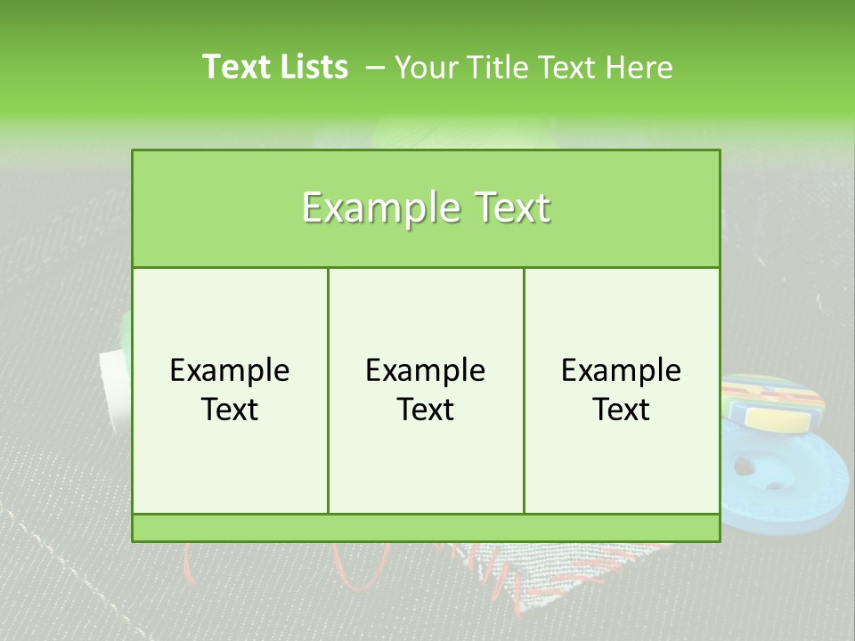 Edge Buttons Handmade PowerPoint Template