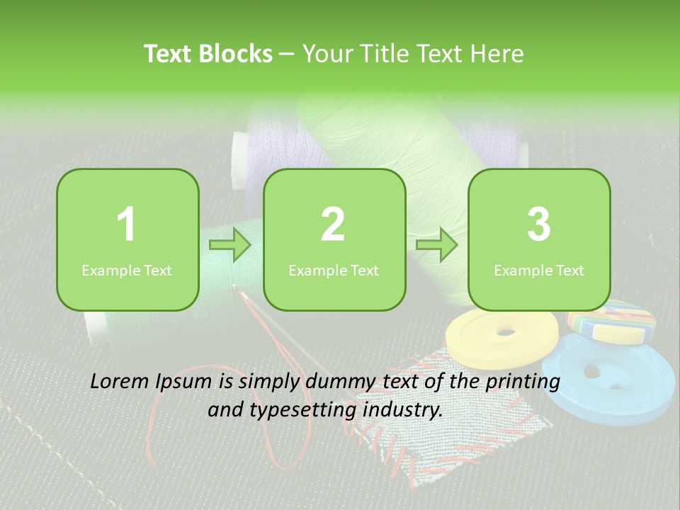 Edge Buttons Handmade PowerPoint Template