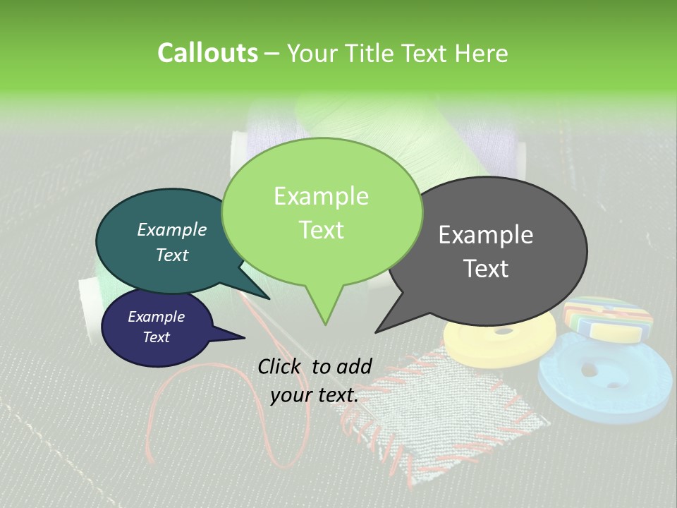 Edge Buttons Handmade PowerPoint Template
