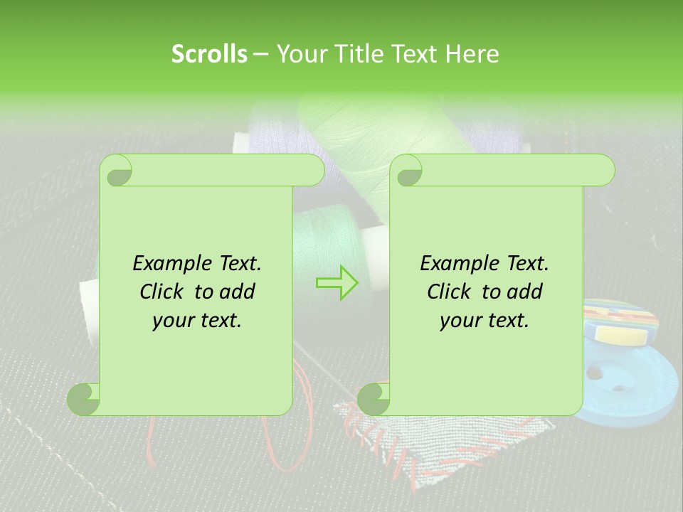 Edge Buttons Handmade PowerPoint Template