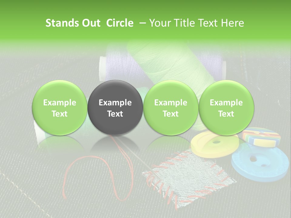 Edge Buttons Handmade PowerPoint Template