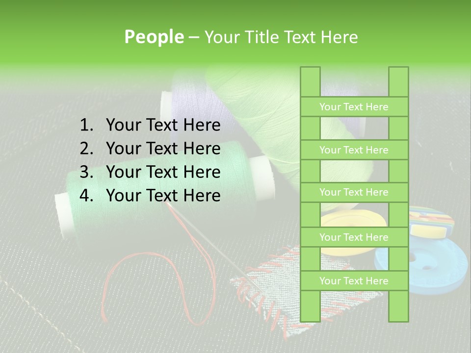 Edge Buttons Handmade PowerPoint Template