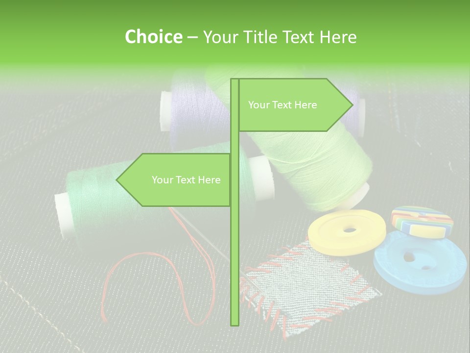 Edge Buttons Handmade PowerPoint Template