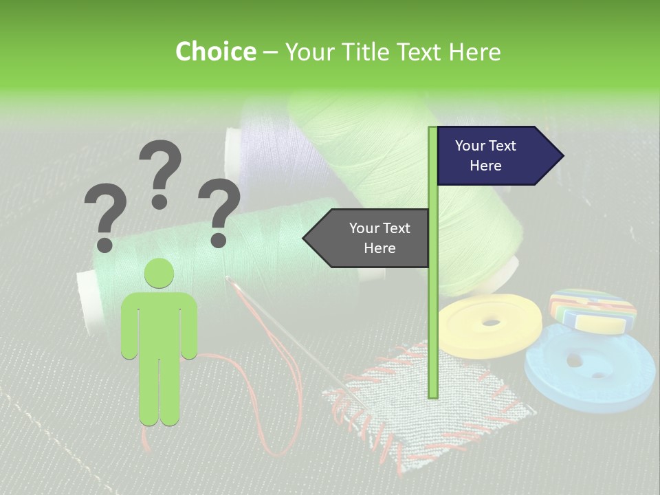 Edge Buttons Handmade PowerPoint Template