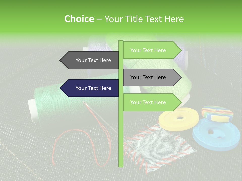 Edge Buttons Handmade PowerPoint Template