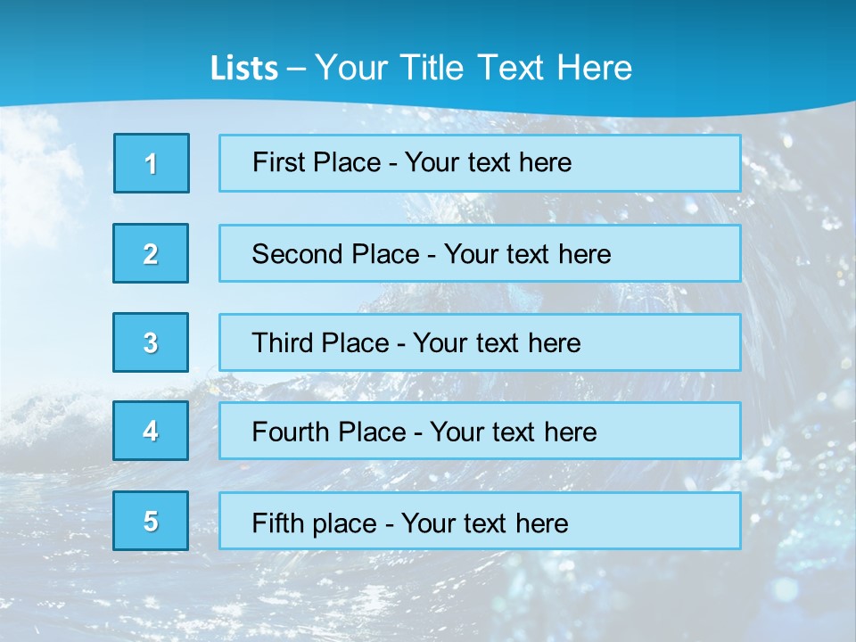 Nobody Strength Tide PowerPoint Template