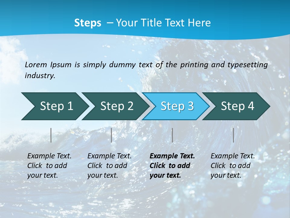 Nobody Strength Tide PowerPoint Template