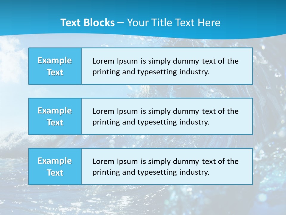 Nobody Strength Tide PowerPoint Template