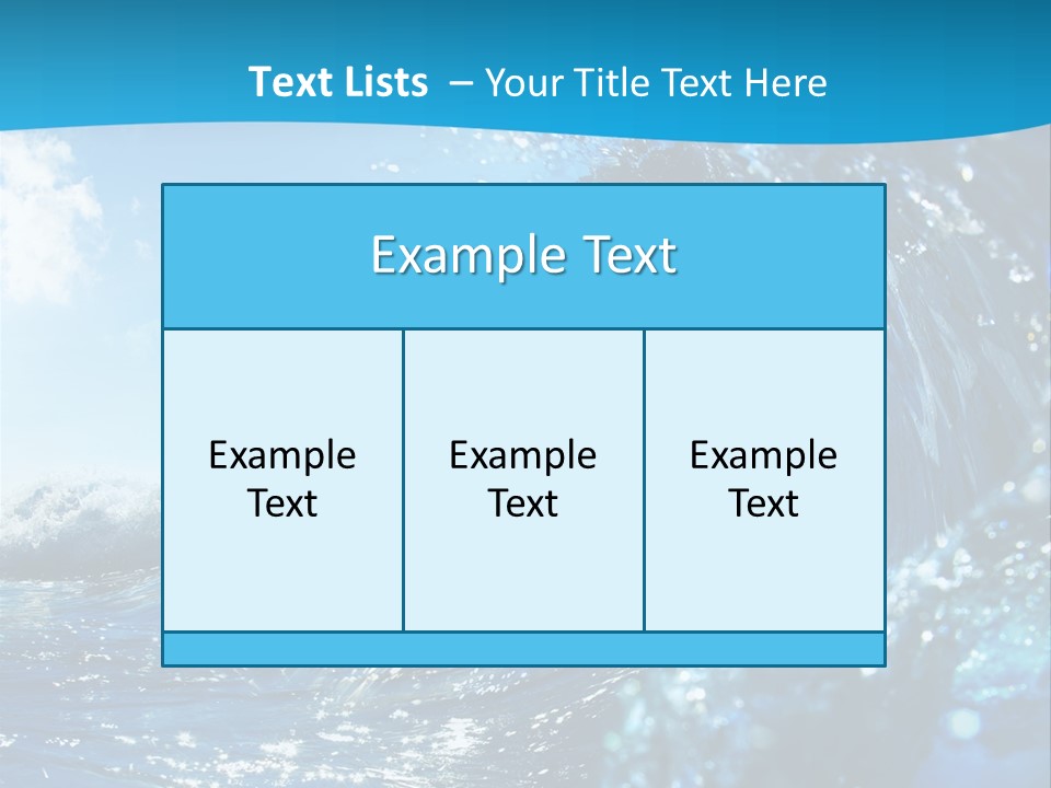 Nobody Strength Tide PowerPoint Template