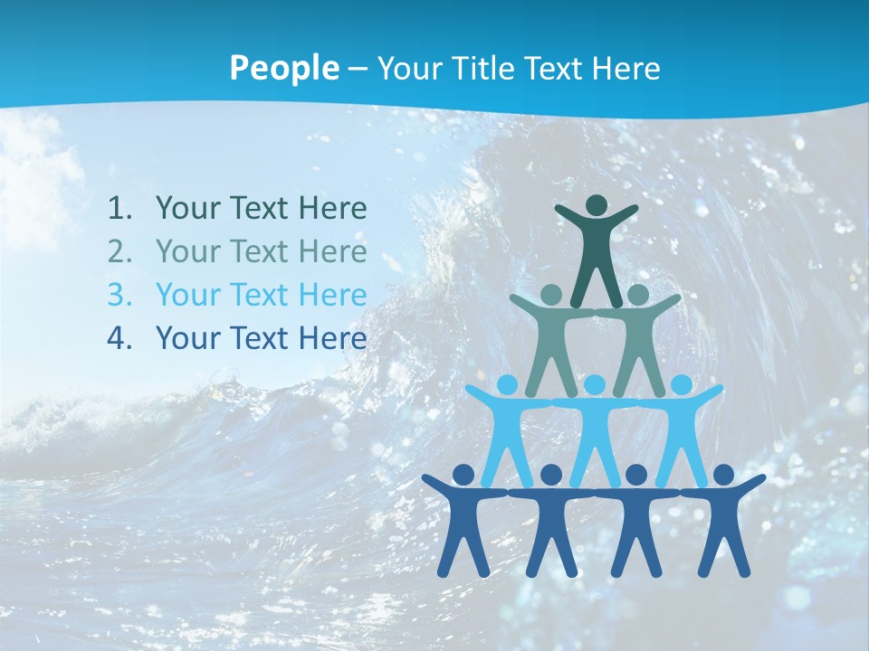 Nobody Strength Tide PowerPoint Template