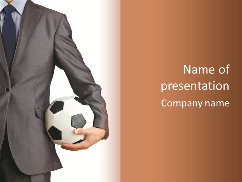 Competition Football Work PowerPoint Template