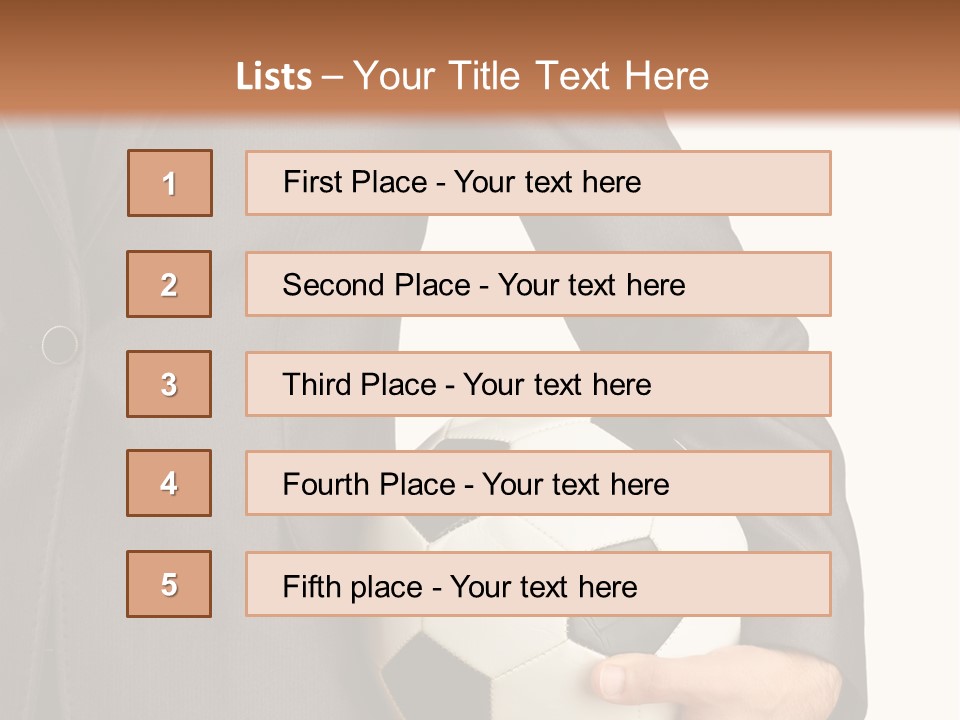 Competition Football Work PowerPoint Template