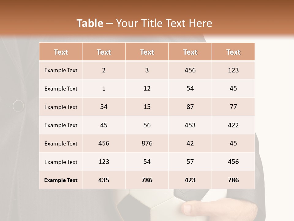 Competition Football Work PowerPoint Template