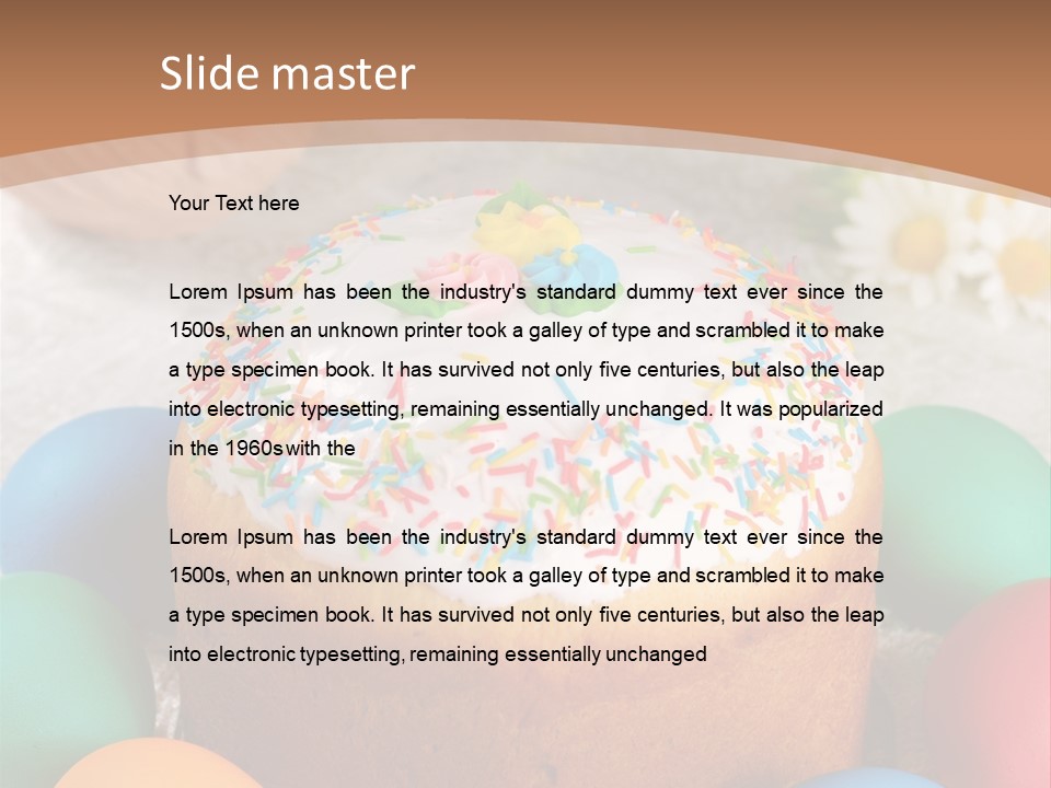 Cake Traditional Icing PowerPoint Template