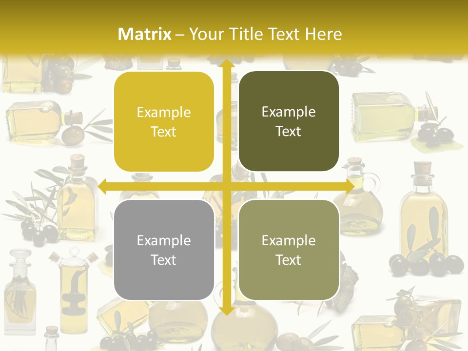 Container Ingredient Olive Oil PowerPoint Template