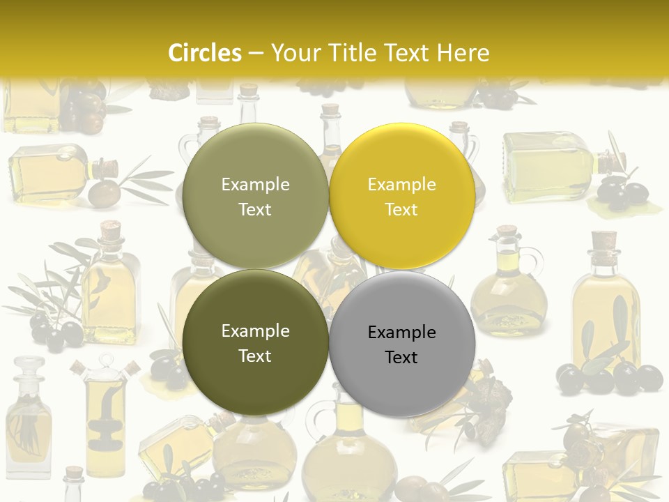 Container Ingredient Olive Oil PowerPoint Template