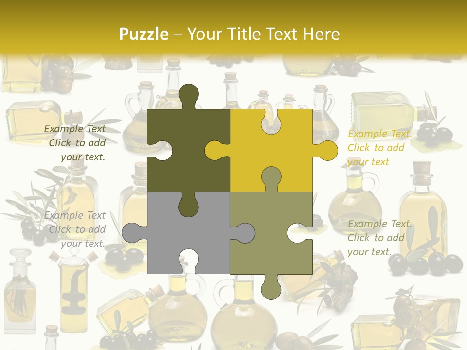 Container Ingredient Olive Oil PowerPoint Template