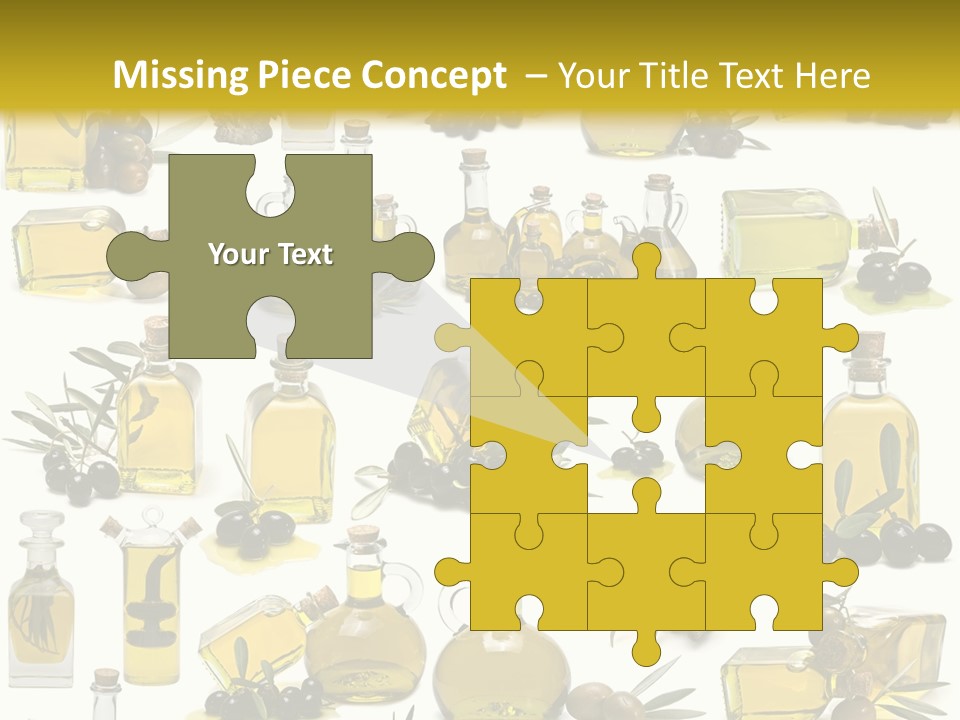 Container Ingredient Olive Oil PowerPoint Template