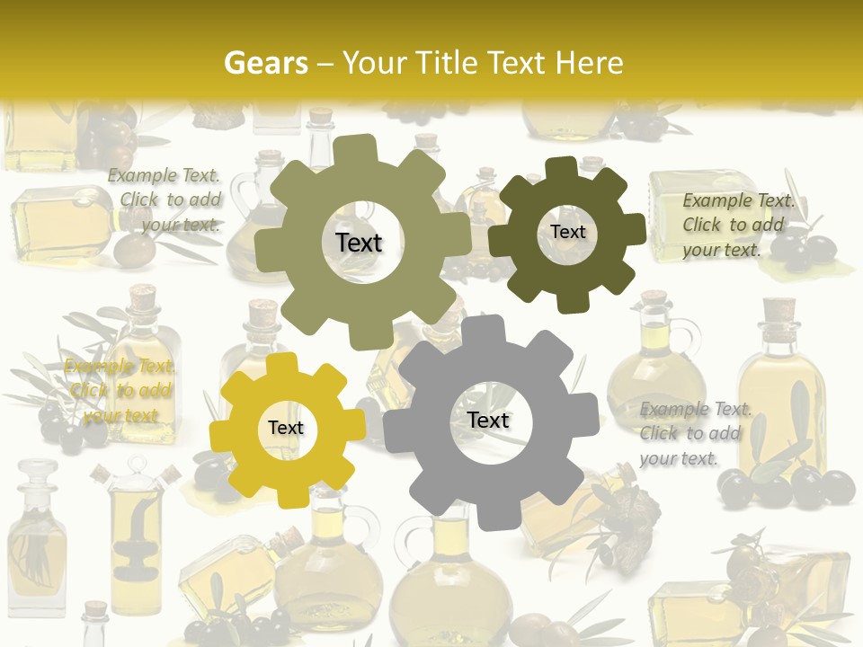 Container Ingredient Olive Oil PowerPoint Template