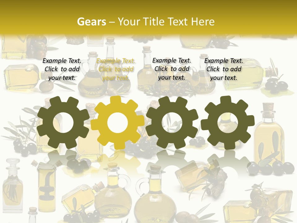 Container Ingredient Olive Oil PowerPoint Template