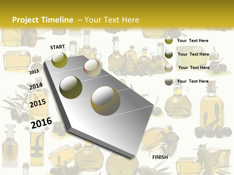 Container Ingredient Olive Oil PowerPoint Template
