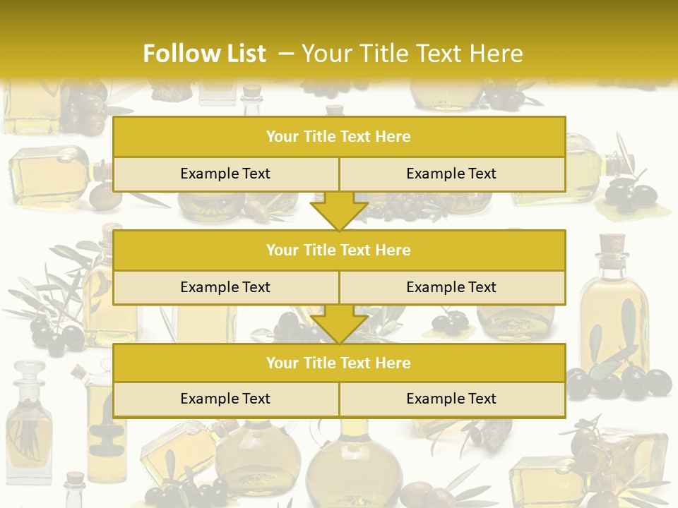 Container Ingredient Olive Oil PowerPoint Template