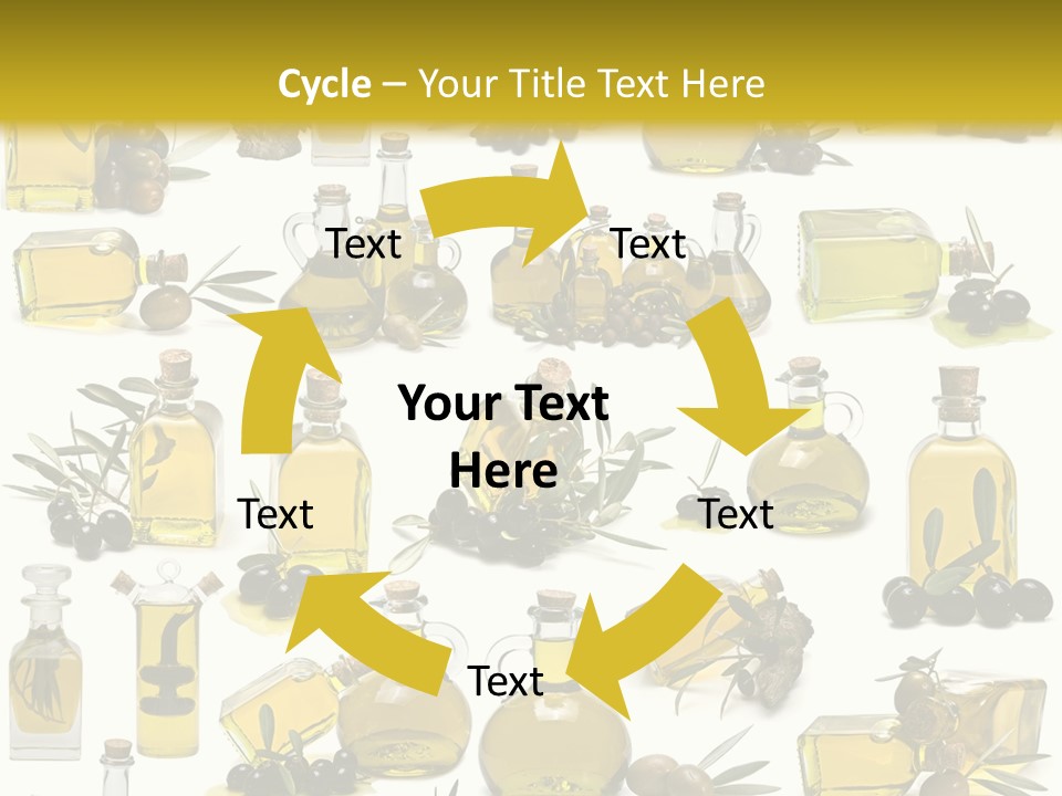 Container Ingredient Olive Oil PowerPoint Template
