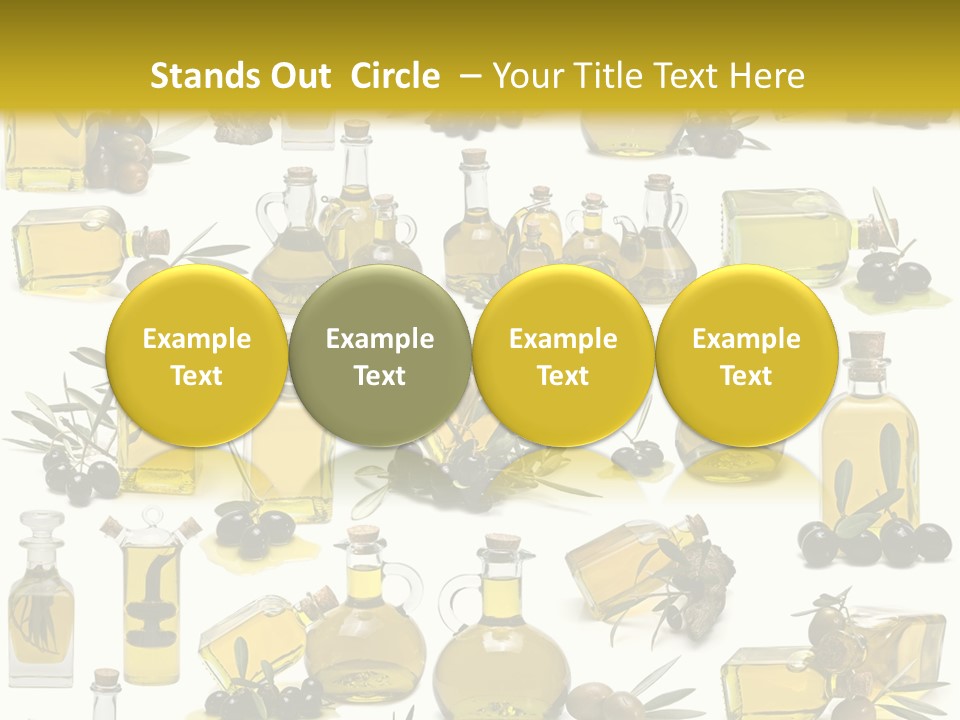 Container Ingredient Olive Oil PowerPoint Template