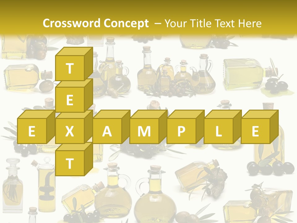 Container Ingredient Olive Oil PowerPoint Template