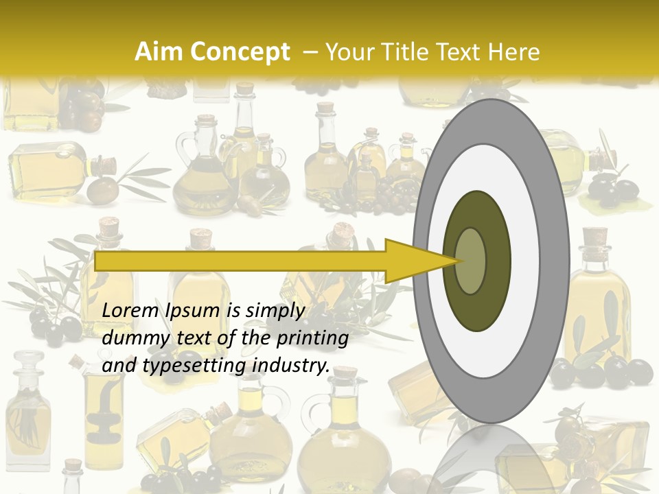 Container Ingredient Olive Oil PowerPoint Template