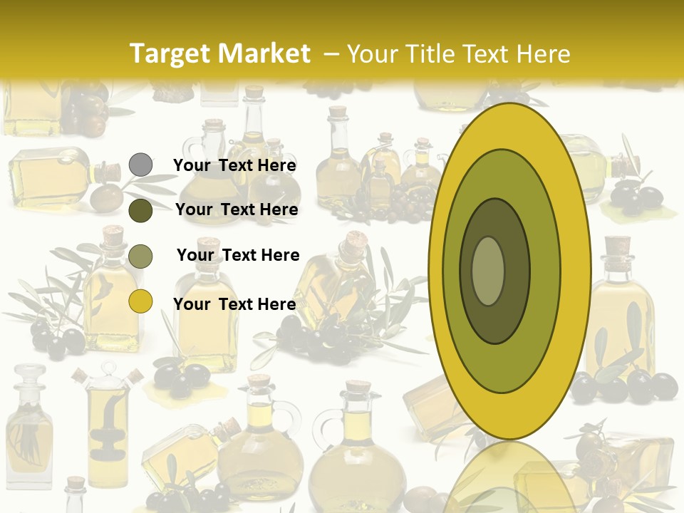 Container Ingredient Olive Oil PowerPoint Template