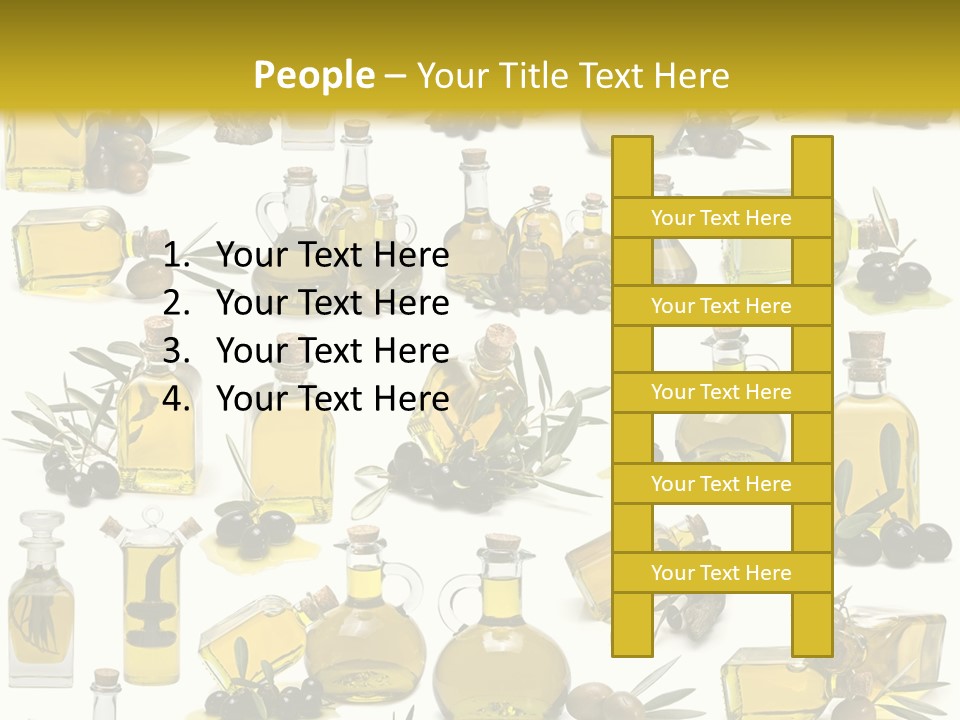 Container Ingredient Olive Oil PowerPoint Template