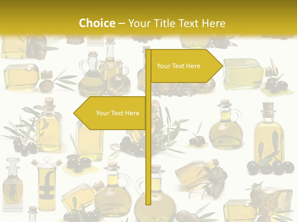 Container Ingredient Olive Oil PowerPoint Template
